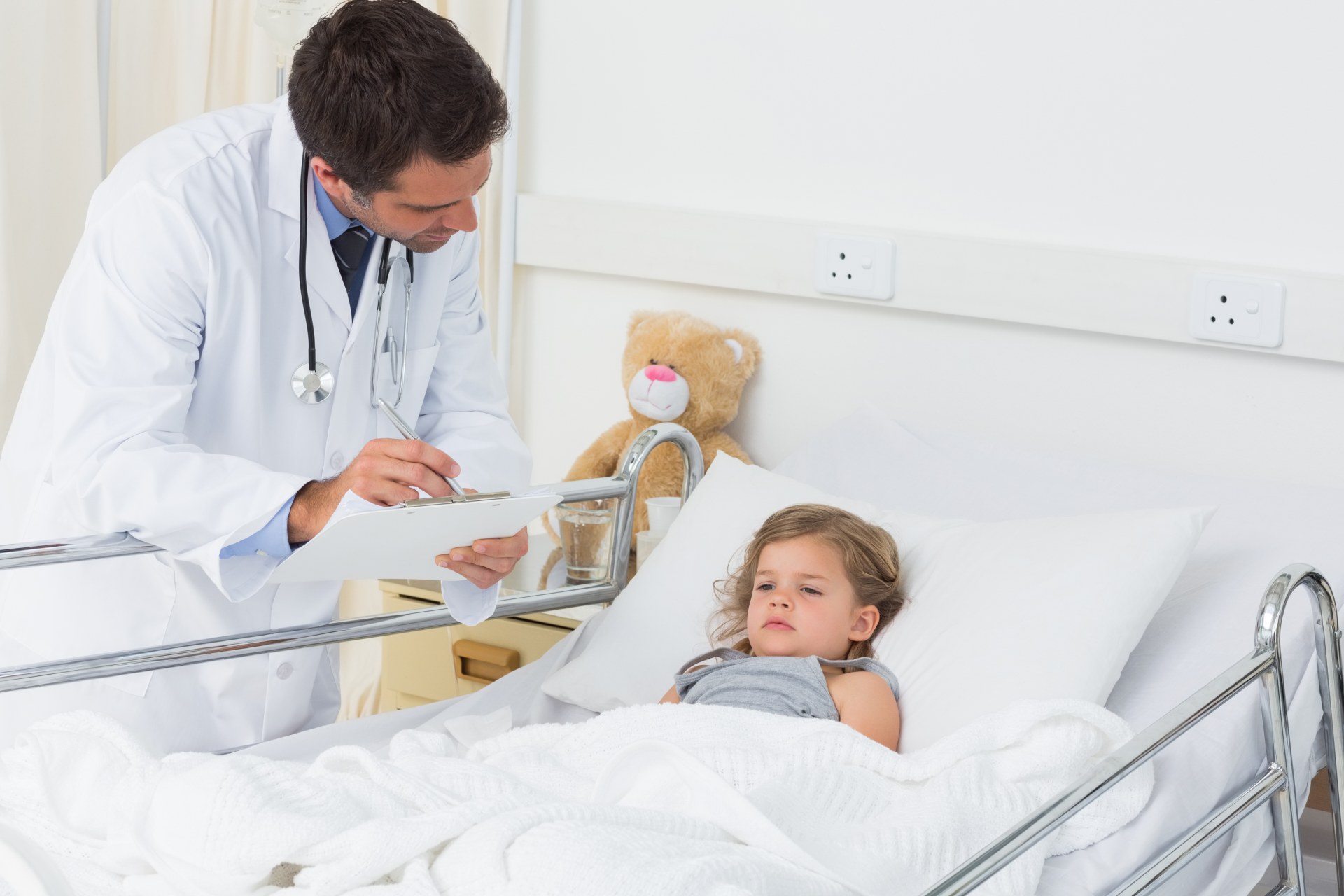 Chore dziecko w szpitalu