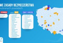 Photo of Aktualizacja listy powiatów z dodatkowymi obostrzeniami! W strefie czerwonej 2 powiaty, w żółtej – 19